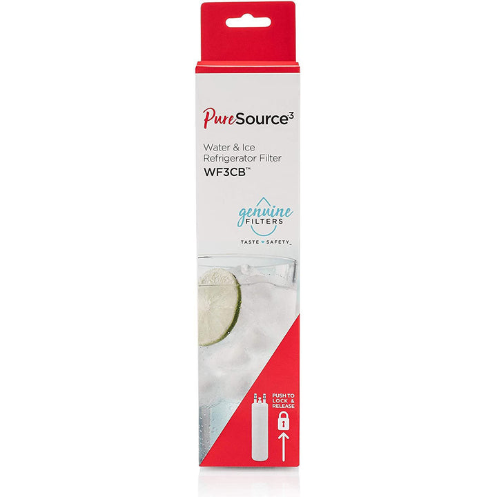 3 Pack Compatible Replacement For Frigidaire WF3CB PureSource 3 Refrigerator Water Filter