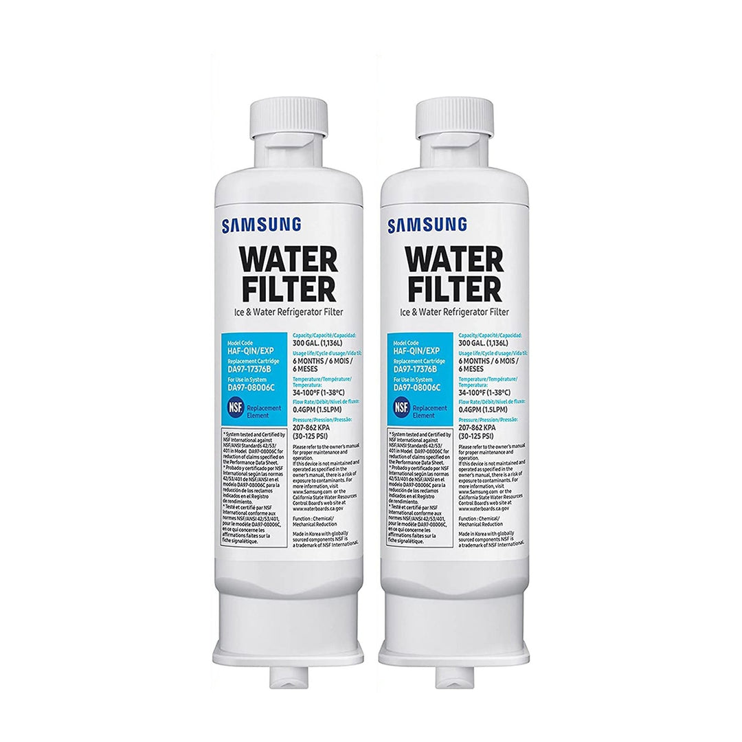 Samsung DA97-17376B HAF-QIN/EXP Refrigerator Water Filter, 2 Pack-Samsung DA97-17376B Replacement Refrigerator Water Filter-Refrigerator Filter Store