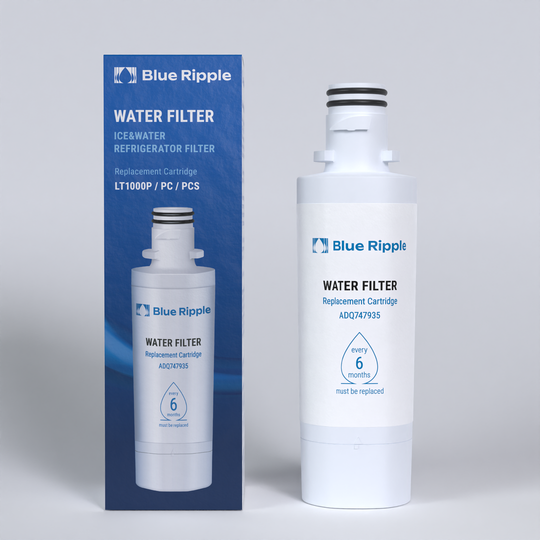 3 Pack Blue Ripple Ice & Water Refrigerator Filter Replacement for LG LT1000P