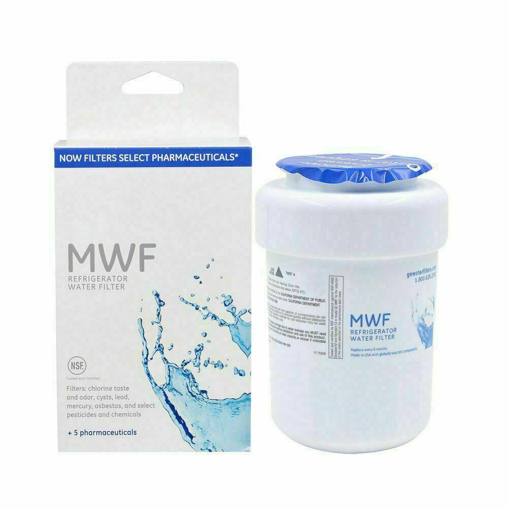 Blue Ripple Replacement For GE MWF Refrigerator Water Filter, 3 Pack