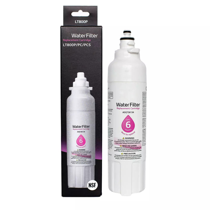 Blue Ripple Replacement For LG LT800P / LT800PC Refrigerator Water Filter, ADQ73613401, 2 Pack
