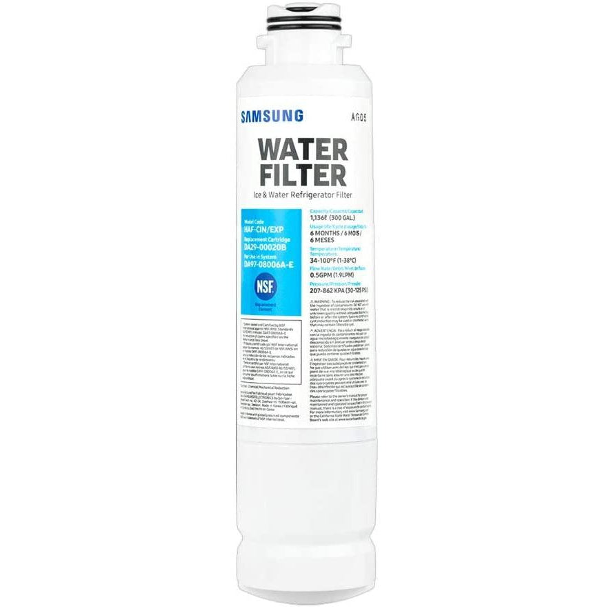 Samsung DA29-00020B, HAF-CIN/EXP Refrigerator Water Filter, 3 pack-Samsung Refrigerator Water Filter DA29-00020B-Refrigerator Filter Store