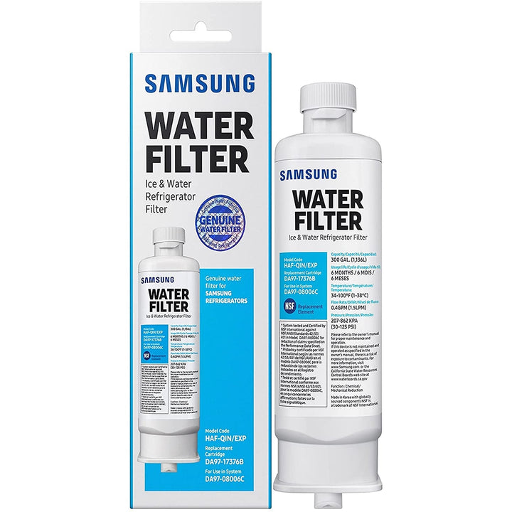 Samsung DA97-17376B HAF-QIN/EXP Refrigerator Water Filter, 2 Pack-Samsung DA97-17376B Replacement Refrigerator Water Filter-Refrigerator Filter Store
